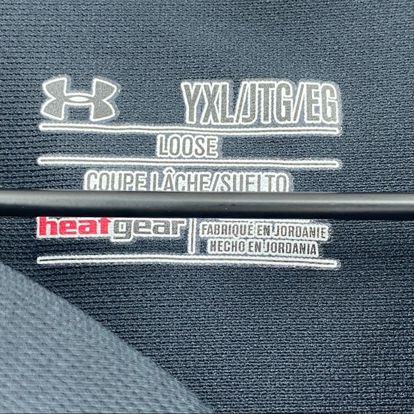 Under Armor Heat Gear Loose Polo Shirt Boys Size XL Extra Large - Picture 4 of 5